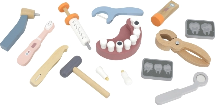 Reālistiski instrumenti un zobu modelis