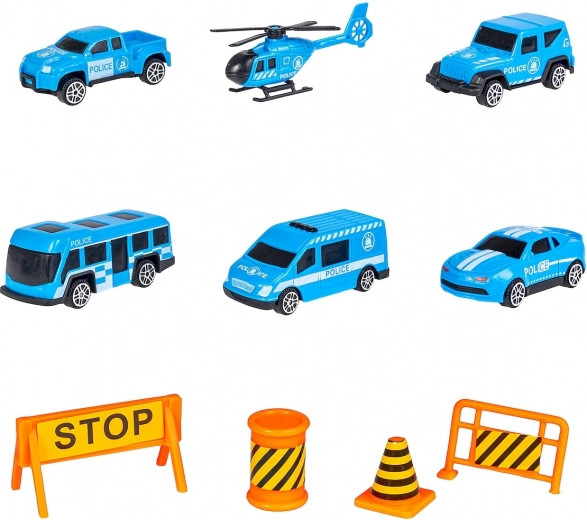 Pilns policijas transportlīdzekļu komplekts
