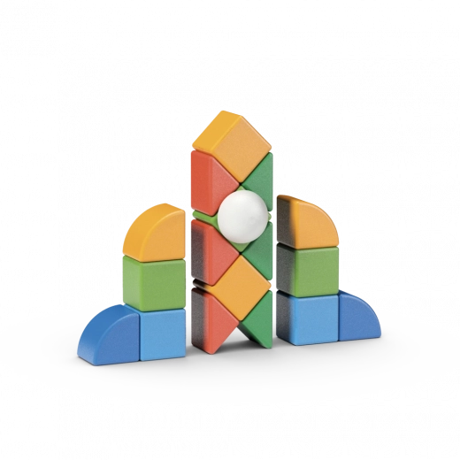 Magnētiskās detaļas, kas turas kopā