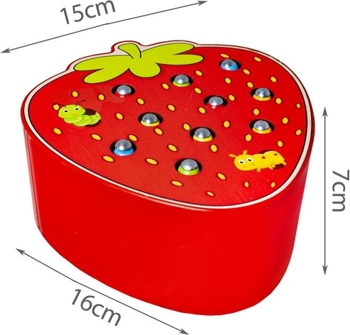 Košas krāsas un vilinošs zemenes dizains