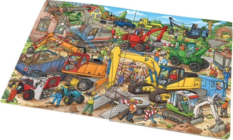 Milzīgas un detalizētas būvlaukuma ilustrācijas