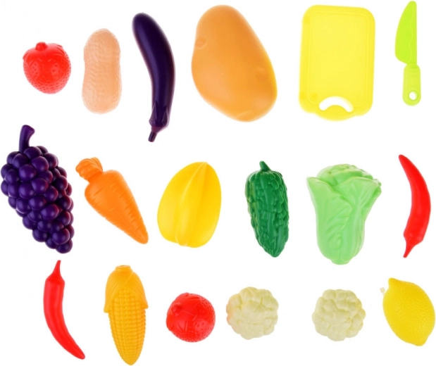 Daudzveidīgs augļu un dārzeņu komplekts