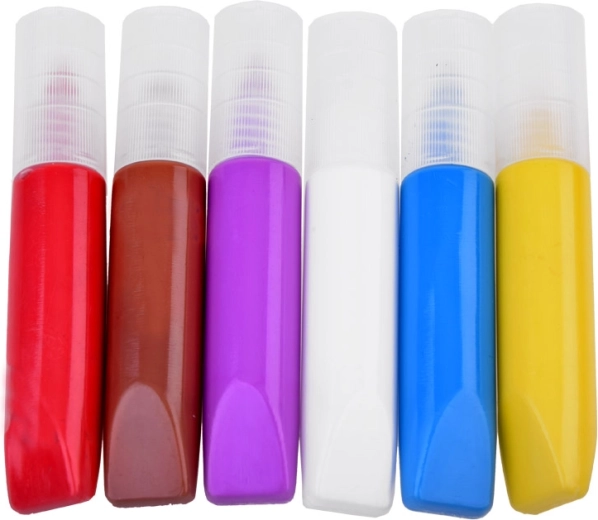6 colors for clean, precise coloring
