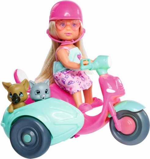 Adventurous ride on a scooter