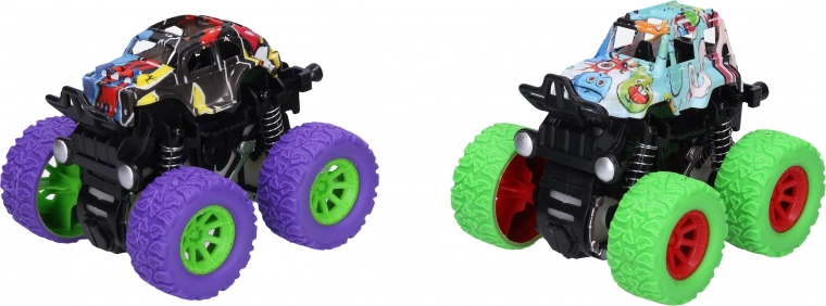 Lieli bezceļa riteņi un augsta šasija