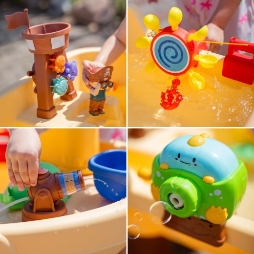 Ūdens lielgabals un burbuļu ražotājs