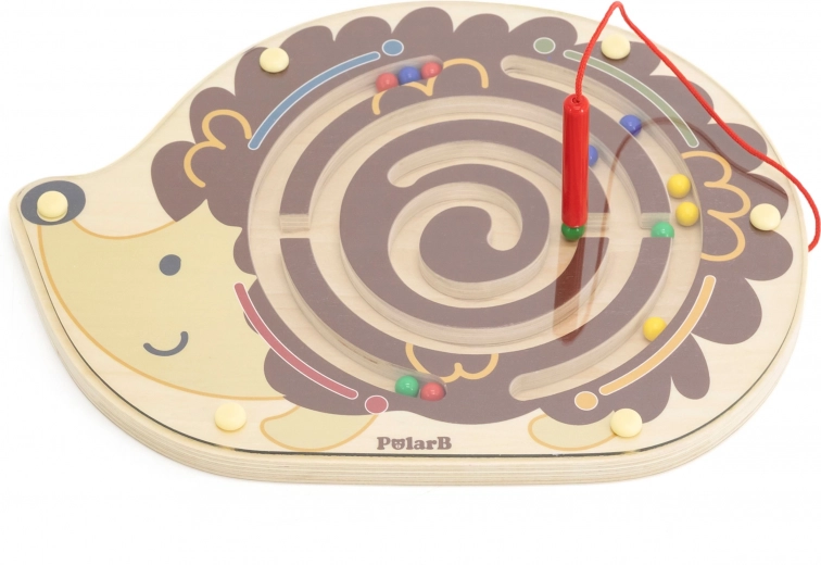 Magnētiska ezīša labirints precīzai rokai