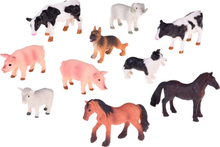 Reālistiskas plastmasas figūras un piederumi