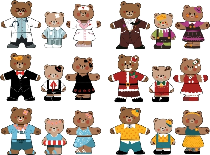 54 detaļas bezgalīgām kombinācijām