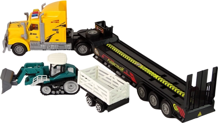 Iekārtu pārvadāšana uz puspiekabes