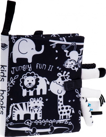 Kontrastainas melnbaltas safari ilustrācijas