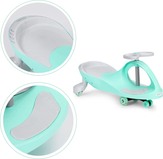 Klusie gumijas riteņi un ergonomika ērtībai