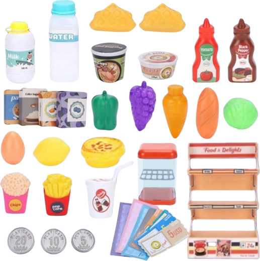 Rich set of groceries and accessories