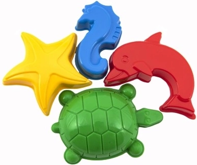 Krāsaini jūras dzīvnieku silueti