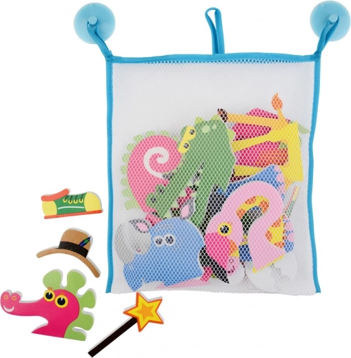 Uzglabāšanas tīkliņš ar piesūcekņiem