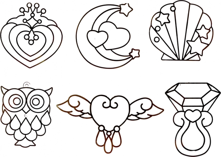 Six creative designs to color
