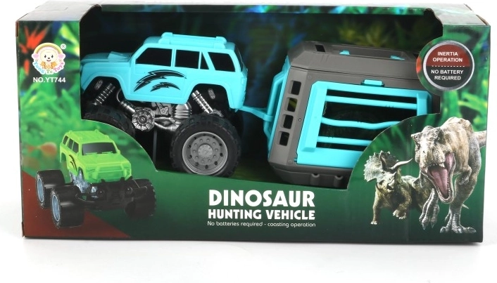 Adventure-themed dinosaur packaging