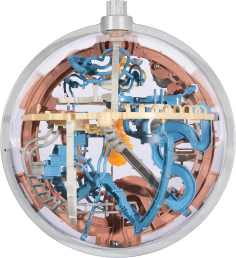 Caurspīdīga 3D bumba ar sarežģītu trasi