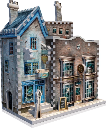 Iconic Diagon Alley shops in detailed 3D