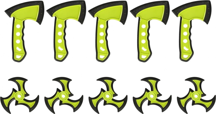 Droši mīkstie cirvīši un šurikenes