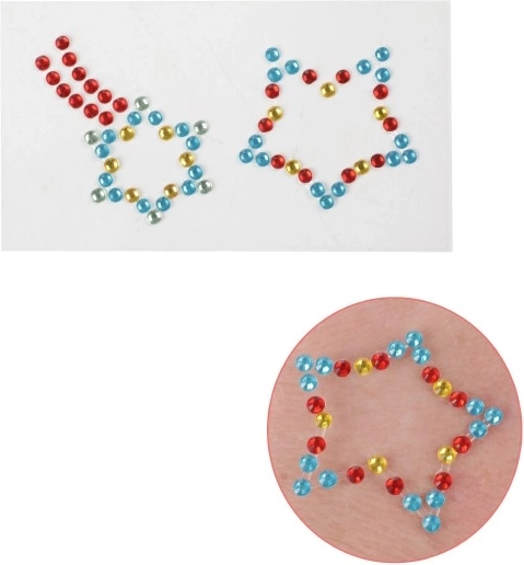 Mirdzošas uzlīmes glamour efektam