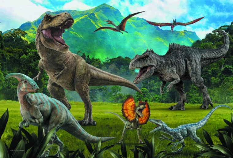 Vivid colors and favorite dinosaurs