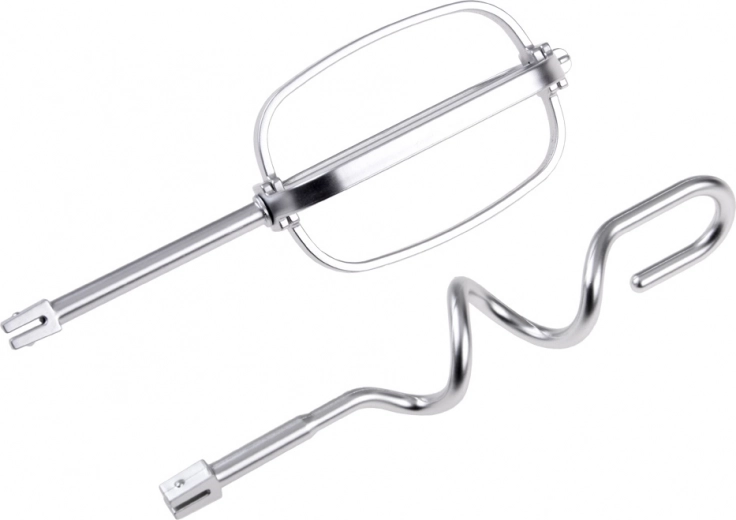 Divi maināmi uzgaļi un bļoda komplektā