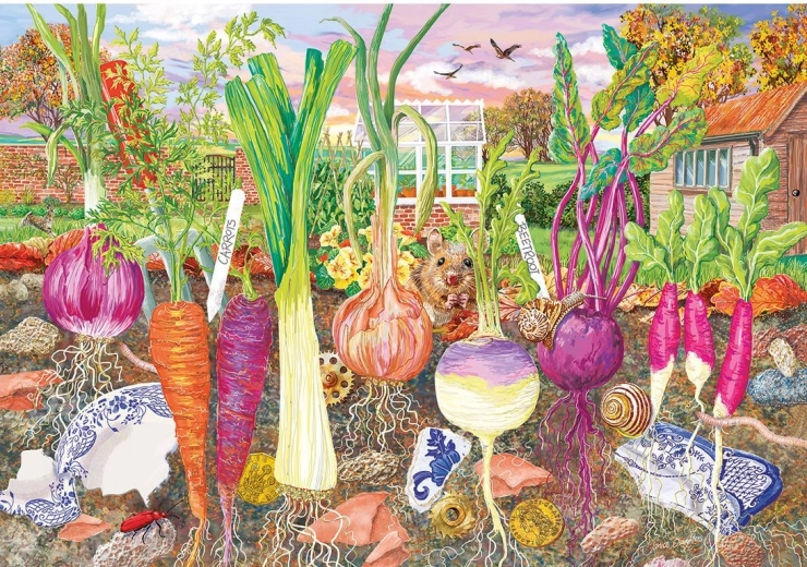 The garden above and below ground