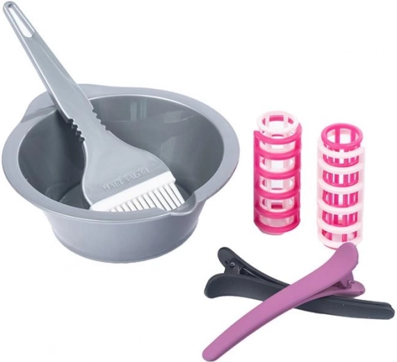 Matu “krāsošanas” komplekts un stilēšanas aksesuāri