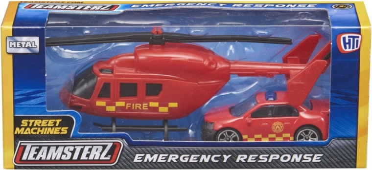 Firefighters: aerial support at a fire