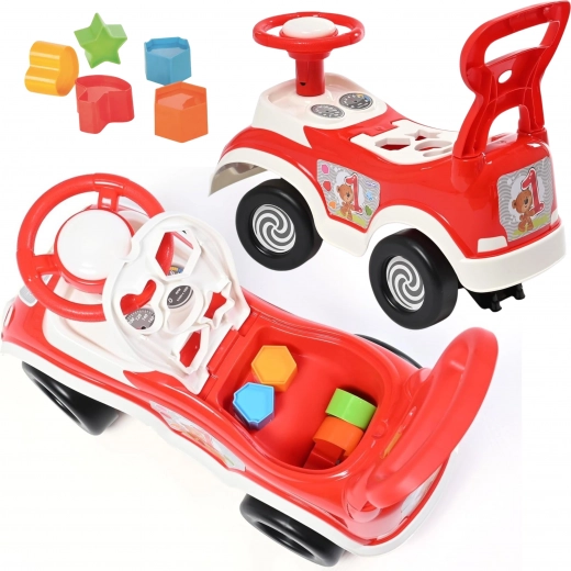 4-in-1: ride-on, push walker and shape sorter