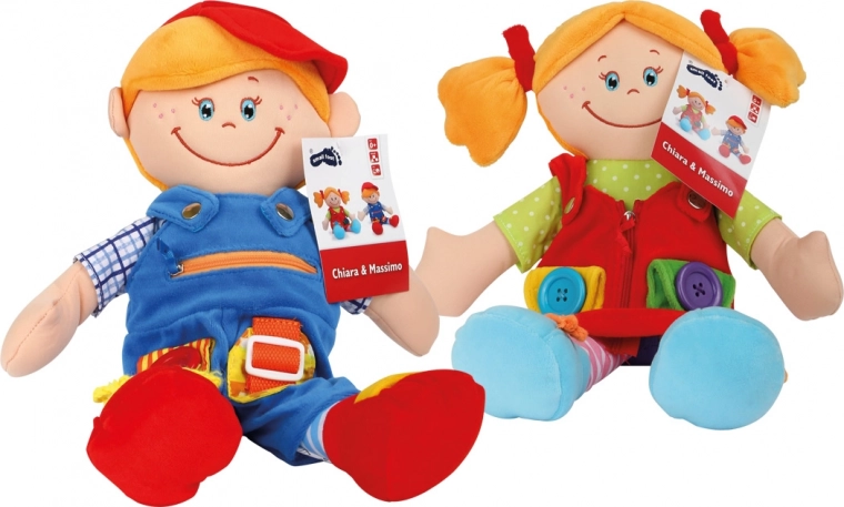 Divu leļļu komplekts apģērbšanās iemaņu apguvei