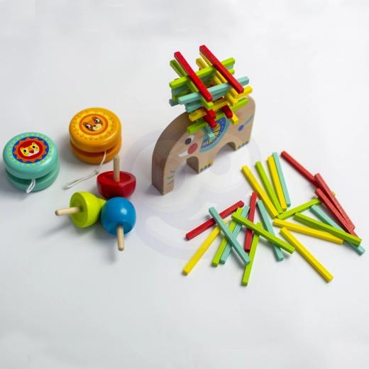 Mikado, virpulis un jojo vienā komplektā