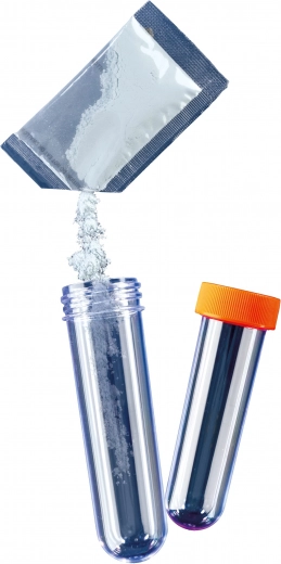 Ērta jaukšana mēģenēs