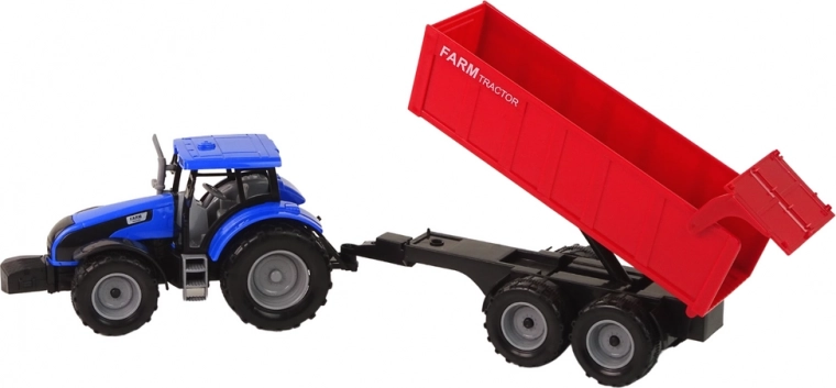 Reālistisks traktors ar lieliem riteņiem