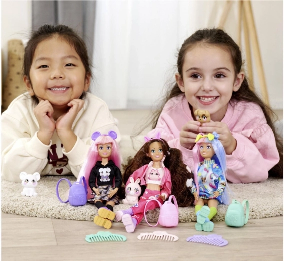 Locīta lelle un draugs sunītis