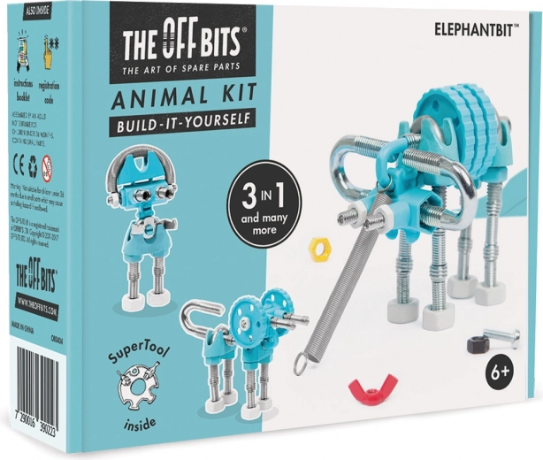 3 vienā: būvējiet Zilonīti, Suni un Robotu