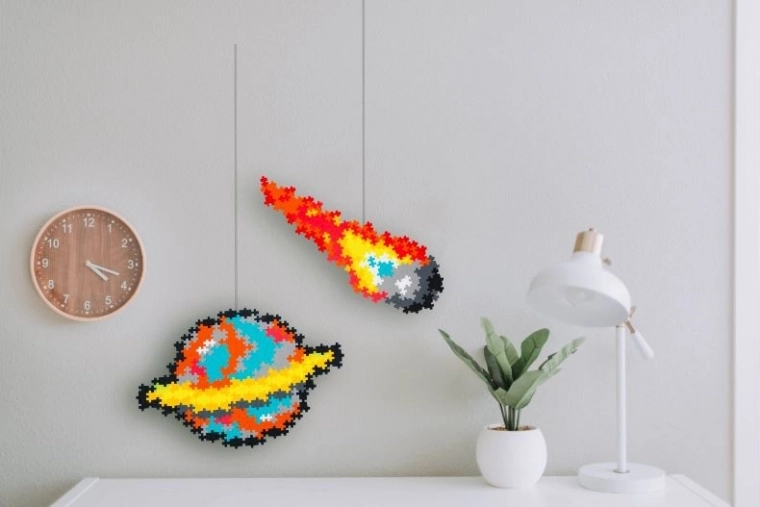 Stilīgs kosmosa dekors istabai