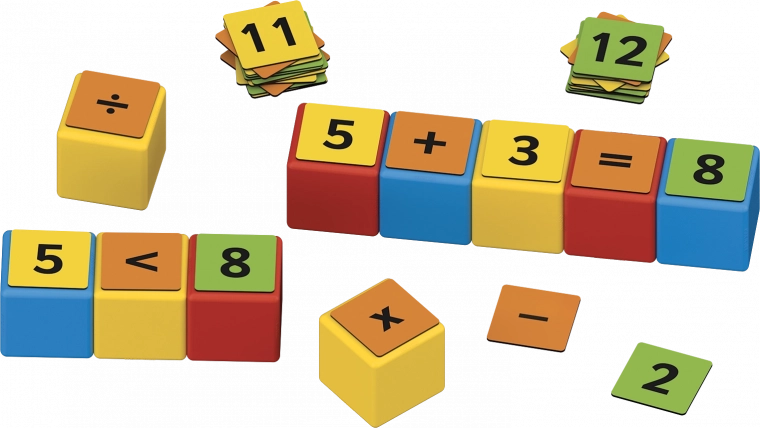 Matemātika rotaļīgi: skaitīšana ar klipiem un klucīšiem