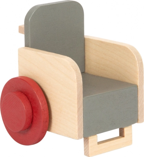 Pilnībā koka ratiņkrēsls