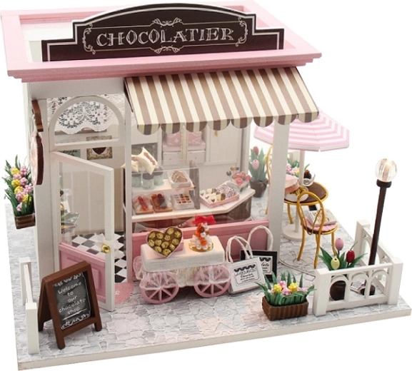 Burvīgs šokolādes veikala dizains