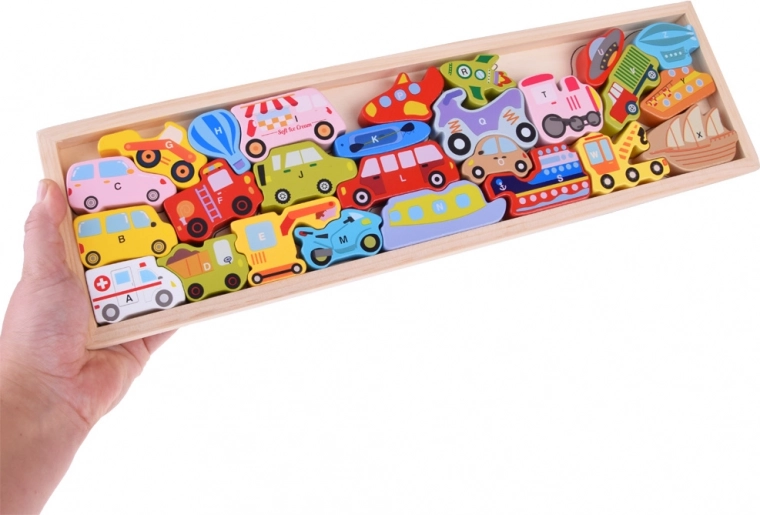 Izturīgi koka gabaliņi radošai spēlei