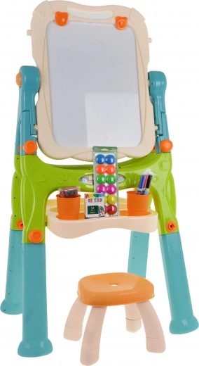 Praktisks plaukts un taburete komplektā