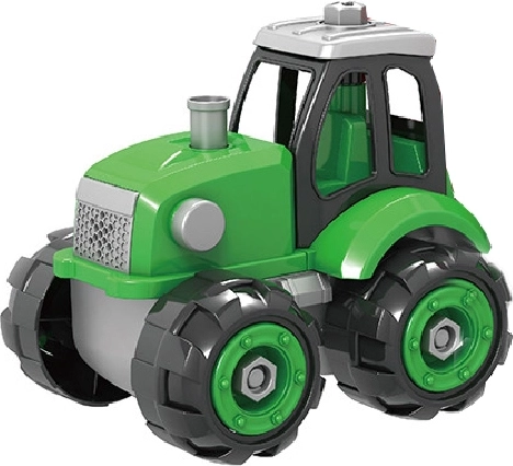 Realistic green tractor