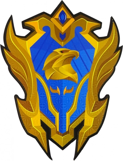 Attractive shield design with a crest