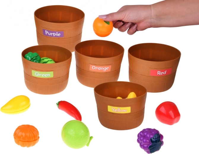 Krāsu mācīšanās un šķirošana caur spēli