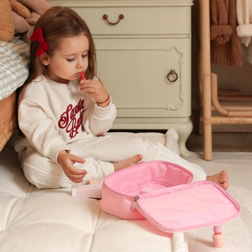 Stilīga rozā somiņa ceļam un mājām