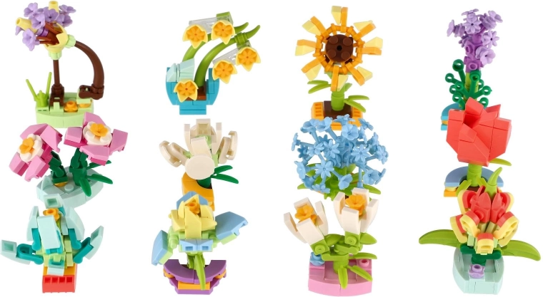 Košs mini ziedu mix