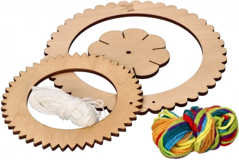 Izturīgi koka rāmji skaisti vienmērīgam aušanas rakstam