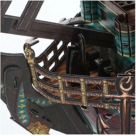 Realistic details of a historic galleon